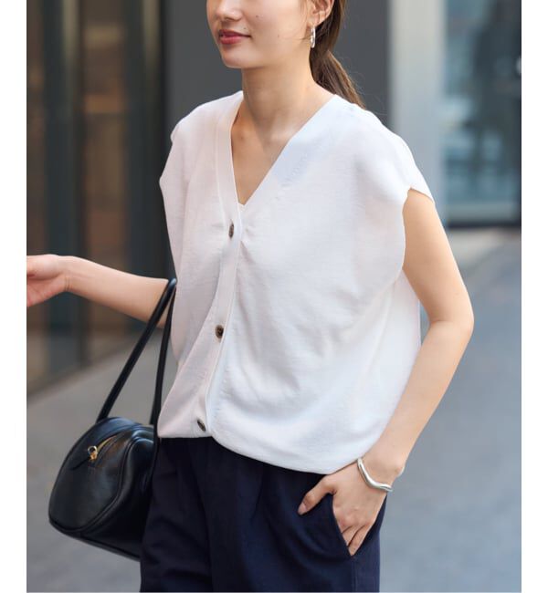 FRAMeWORK「≪追加予約≫フルニードルニット2WAYカーデ」|カーディガン|ホワイト