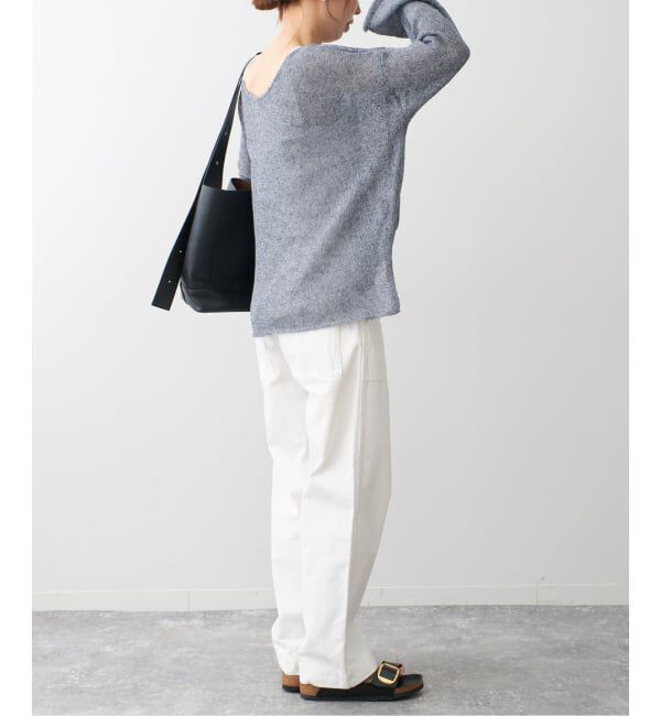 Spick and Span「《新色有り / 追加予約》リネンミックス2WAYプルオーバー」|ニット・セーター|