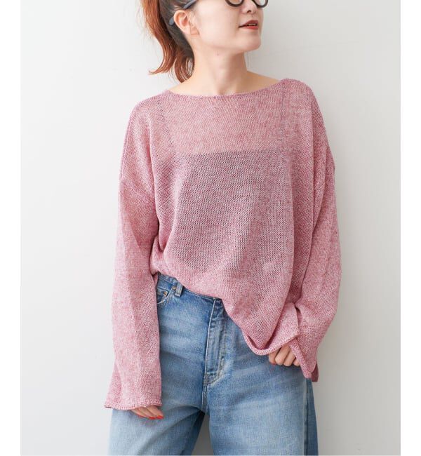 Spick and Span「《新色有り / 追加予約》リネンミックス2WAYプルオーバー」|ニット・セーター|
