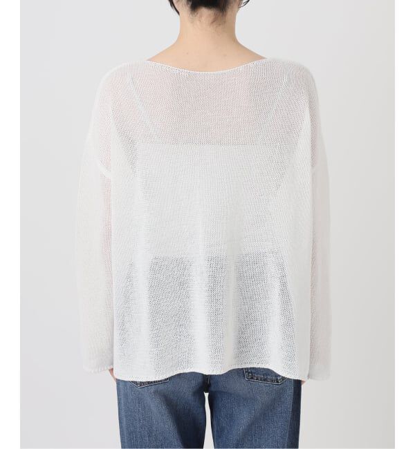 Spick and Span「《新色有り / 追加予約》リネンミックス2WAYプルオーバー」|ニット・セーター|