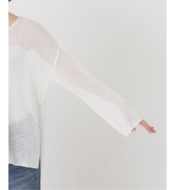 Spick and Span「《新色有り / 追加予約》リネンミックス2WAYプルオーバー」|ニット・セーター|