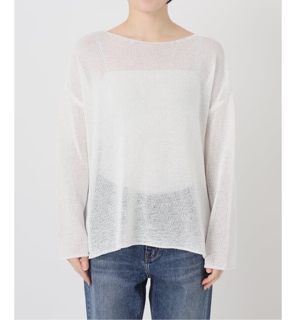 Spick and Span「《新色有り / 追加予約》リネンミックス2WAYプルオーバー」|ニット・セーター|