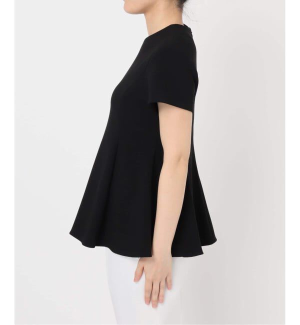 NOBLE「《追加予約・セットアップ対応》コンフォートジャージーライクペプラムブラウス」|シャツ・ブラウス|