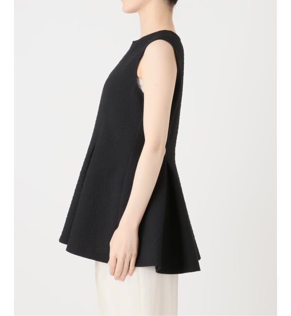 NOBLE「《予約》ミックスシアーノイズペプラムブラウス」|シャツ・ブラウス|