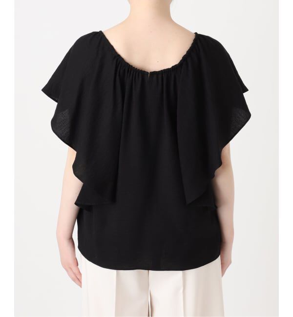 NOBLE「《予約・セットアップ対応》ファジーリネン2WAYフリルキャミソール」|シャツ・ブラウス|