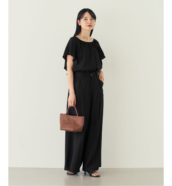 NOBLE「《予約・セットアップ対応》ファジーリネン2WAYフリルキャミソール」|シャツ・ブラウス|