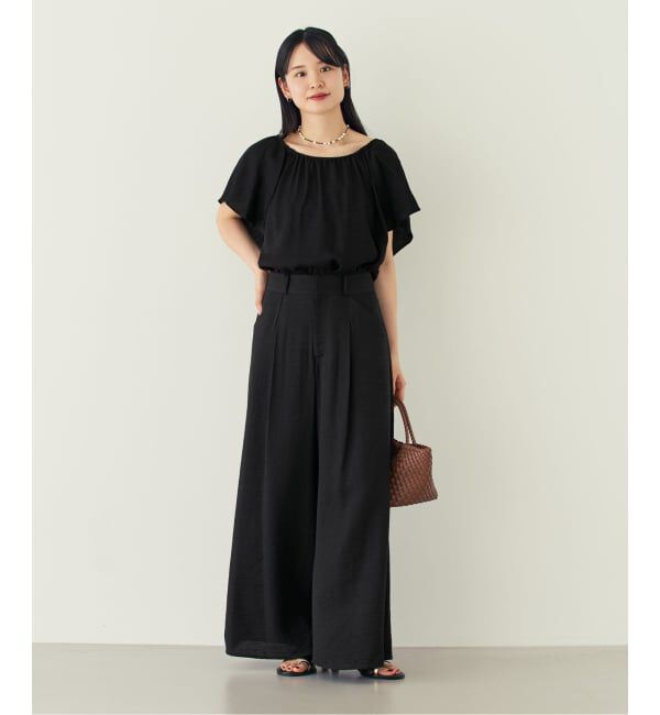 NOBLE「《予約・セットアップ対応》ファジーリネン2WAYフリルキャミソール」|シャツ・ブラウス|