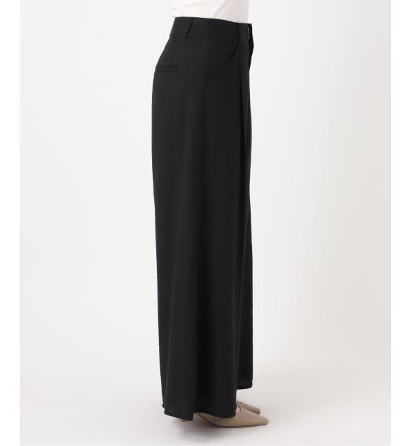 NOBLE「《追加予約・新色・セットアップ対応》ファジーリネンフラップフレアパンツ」|スラックス|