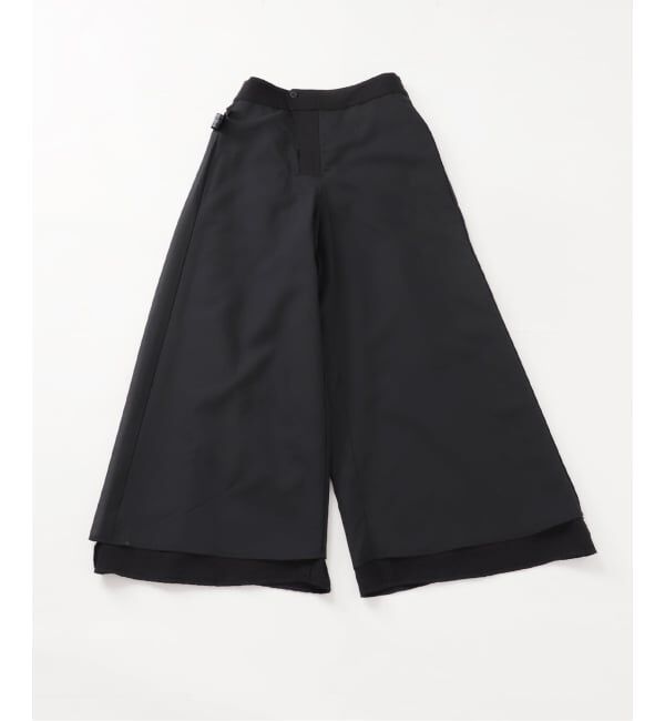 NOBLE「《追加予約・新色・セットアップ対応》ファジーリネンフラップフレアパンツ」|スラックス|