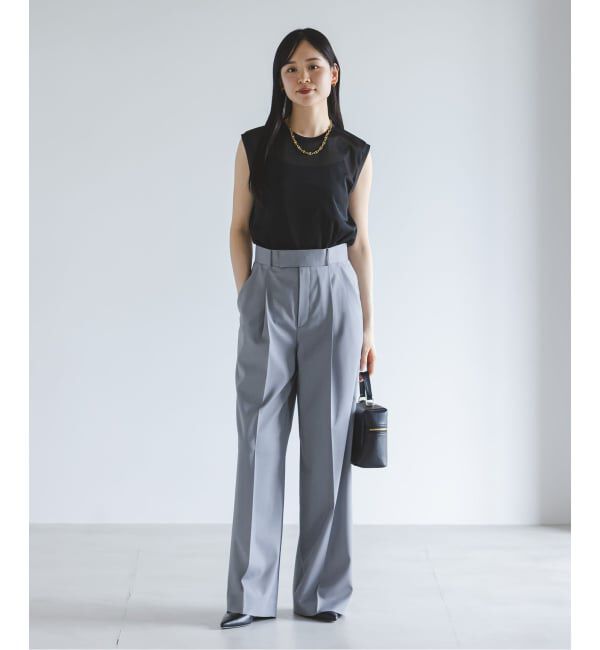 NOBLE「《追加予約》シアースキニーノースリーブトップス」|Tシャツ・カットソー|