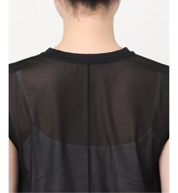 NOBLE「《追加予約》シアースキニーノースリーブトップス」|Tシャツ・カットソー|