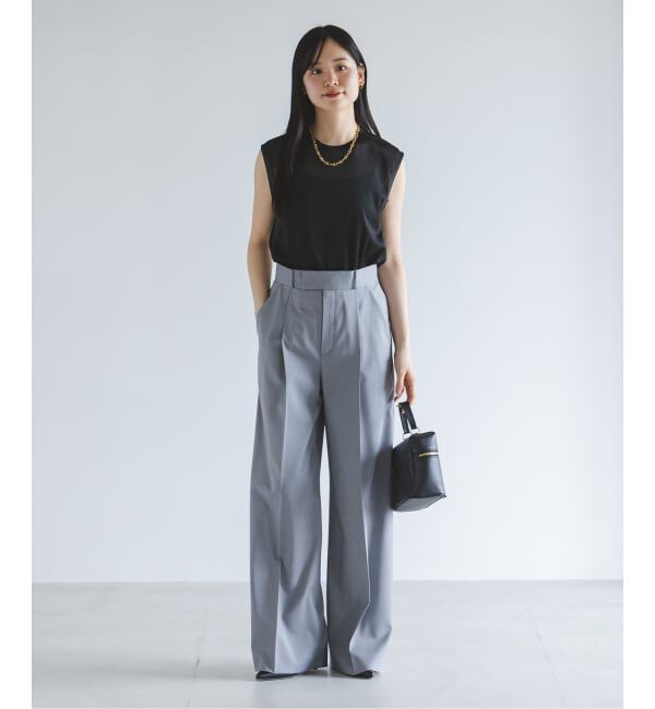 NOBLE「《追加予約》シアースキニーノースリーブトップス」|Tシャツ・カットソー|