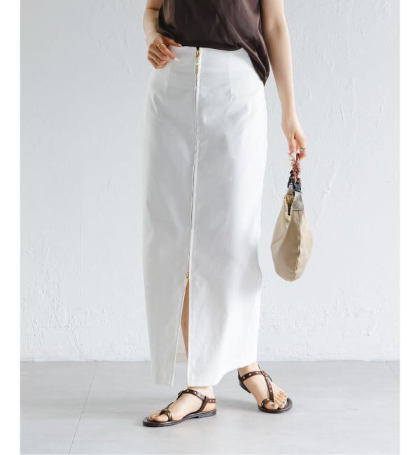 NOBLE「《追加予約・新色》コンフォートストレッチジップタイトスカート」|スカート|