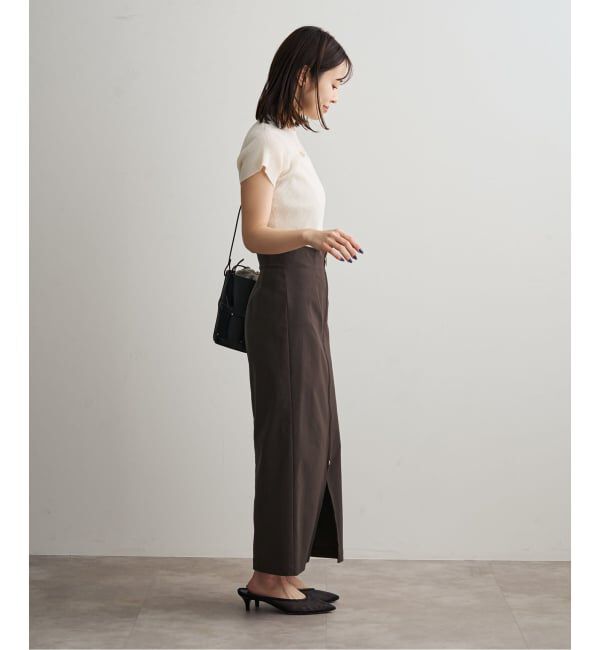 NOBLE「《追加予約・新色》コンフォートストレッチジップタイトスカート」|スカート|