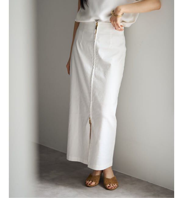 NOBLE「《追加予約・新色》コンフォートストレッチジップタイトスカート」|スカート|