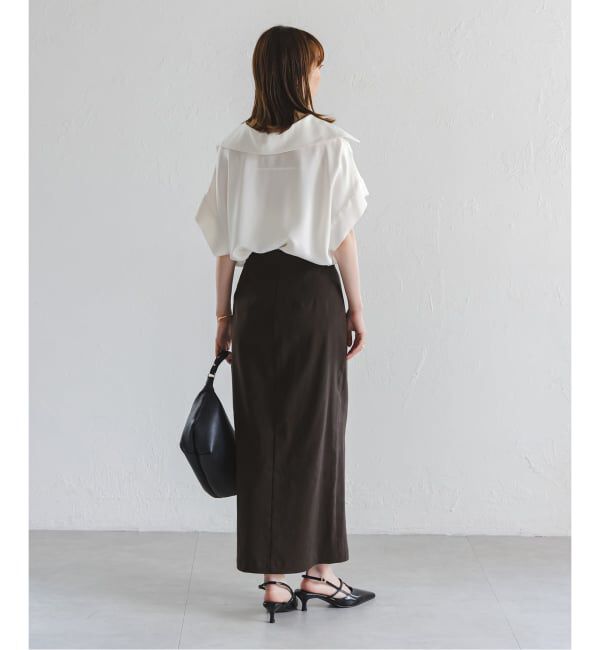 NOBLE「《追加予約・新色》コンフォートストレッチジップタイトスカート」|スカート|