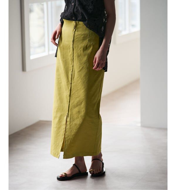 NOBLE「《追加予約・新色》コンフォートストレッチジップタイトスカート」|スカート|