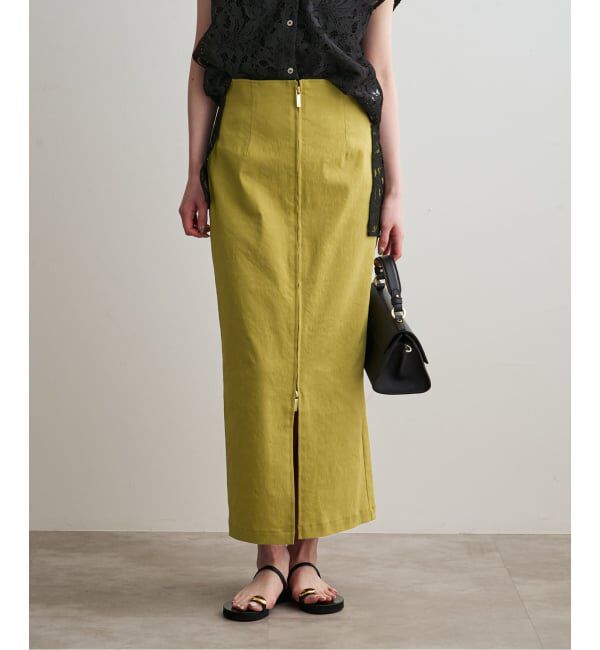 NOBLE「《追加予約・新色》コンフォートストレッチジップタイトスカート」|スカート|