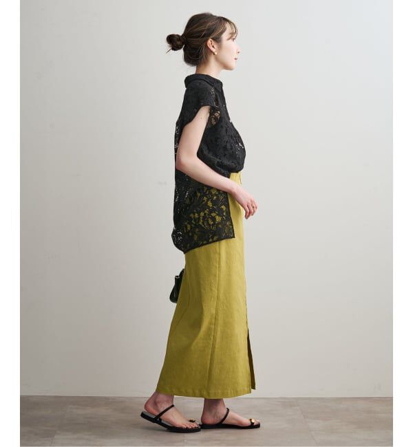 NOBLE「《追加予約・新色》コンフォートストレッチジップタイトスカート」|スカート|