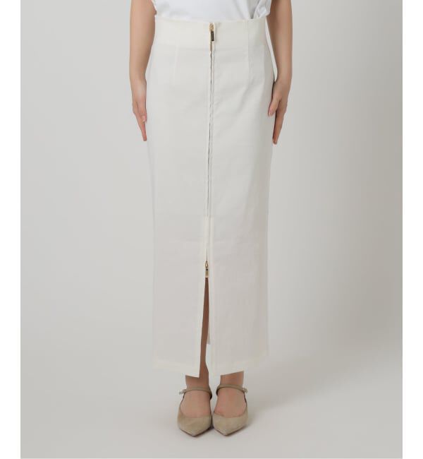 NOBLE「《追加予約・新色》コンフォートストレッチジップタイトスカート」|スカート|