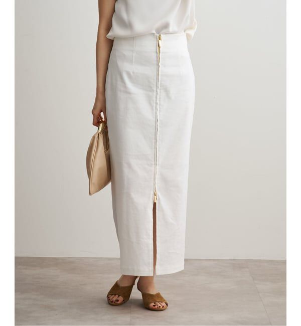 NOBLE「《追加予約・新色》コンフォートストレッチジップタイトスカート」|スカート|