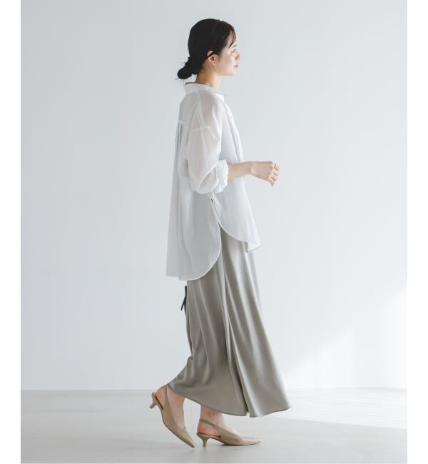 NOBLE「《追加予約・新色》シルキーコットンフォルムシャツ」|シャツ・ブラウス|