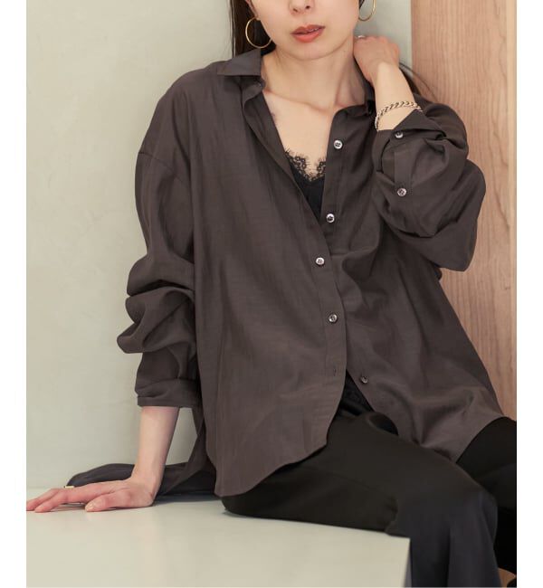 NOBLE「《追加予約・新色》シルキーコットンフォルムシャツ」|シャツ・ブラウス|