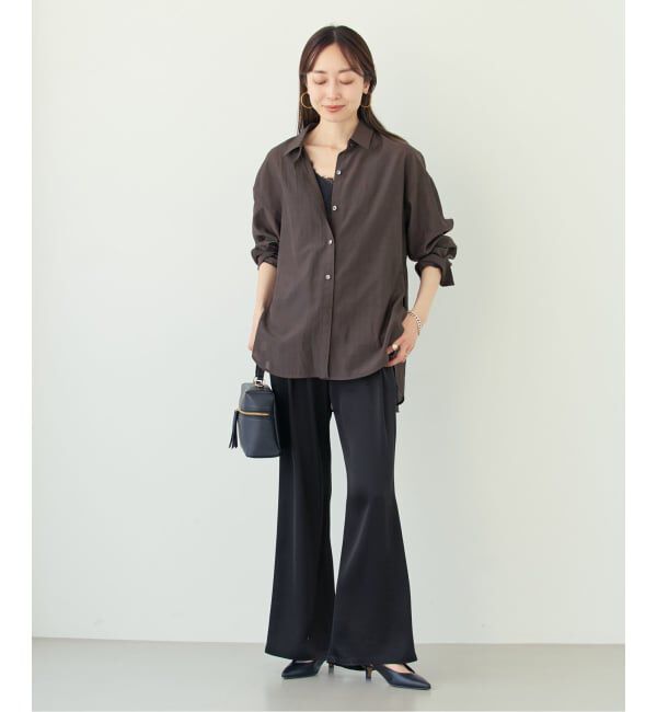 NOBLE「《追加予約・新色》シルキーコットンフォルムシャツ」|シャツ・ブラウス|