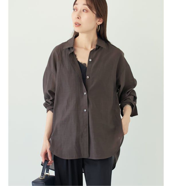 NOBLE「《追加予約・新色》シルキーコットンフォルムシャツ」|シャツ・ブラウス|