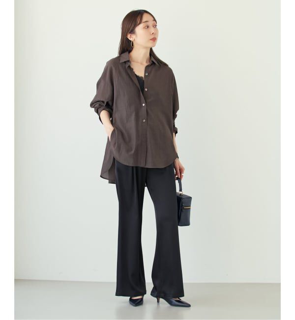 NOBLE「《追加予約・新色》シルキーコットンフォルムシャツ」|シャツ・ブラウス|