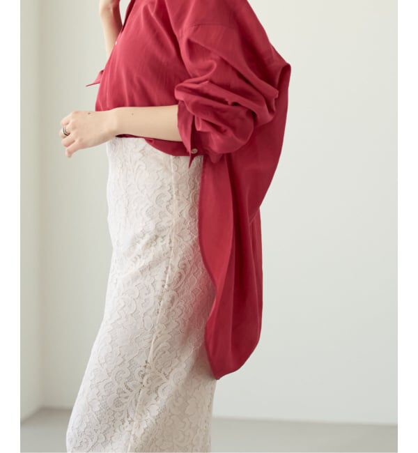 NOBLE「《追加予約・新色》シルキーコットンフォルムシャツ」|シャツ・ブラウス|