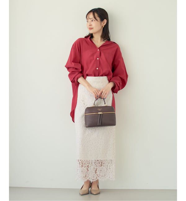 NOBLE「《追加予約・新色》シルキーコットンフォルムシャツ」|シャツ・ブラウス|
