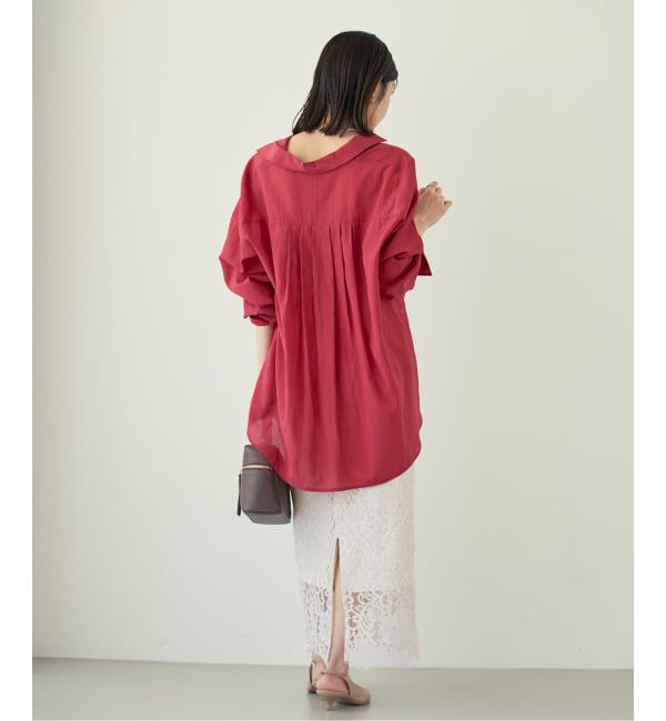 NOBLE「《追加予約・新色》シルキーコットンフォルムシャツ」|シャツ・ブラウス|