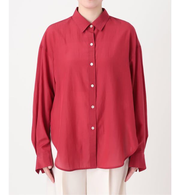 NOBLE「《追加予約・新色》シルキーコットンフォルムシャツ」|シャツ・ブラウス|