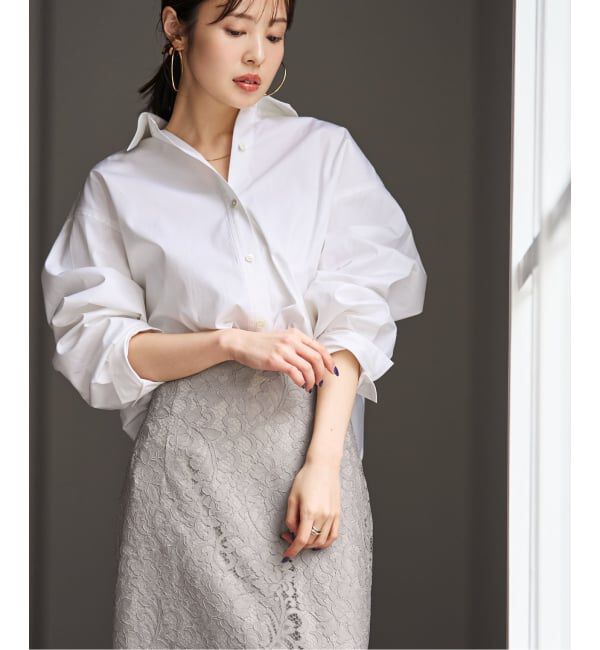 NOBLE「《予約》フィルロワコットンオーバーシャツ」|シャツ・ブラウス|ホワイト