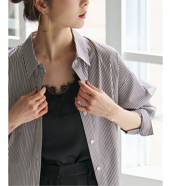 NOBLE「《予約》フィルロワコットンオーバーシャツ」|シャツ・ブラウス|