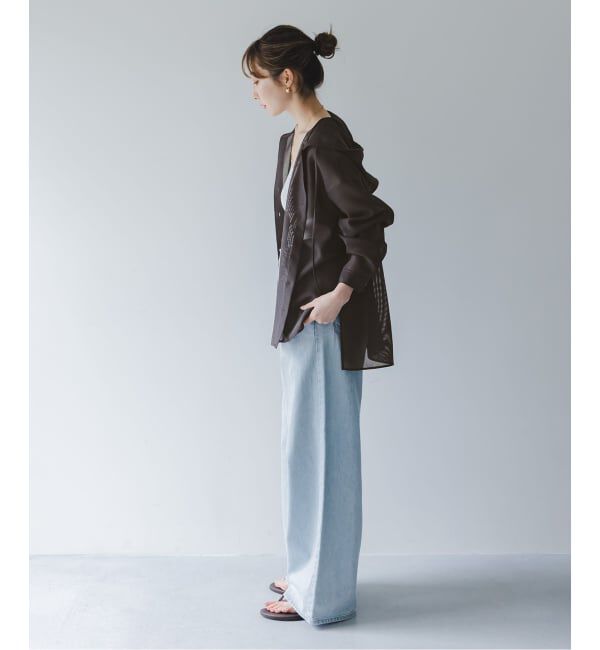 NOBLE「《予約》ブリーズメッシュフードシャツ」|シャツ・ブラウス|