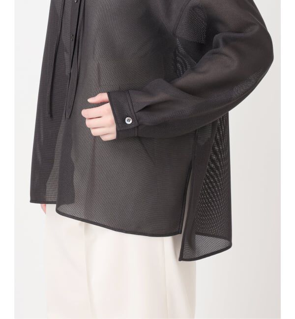 NOBLE「《予約》ブリーズメッシュフードシャツ」|シャツ・ブラウス|