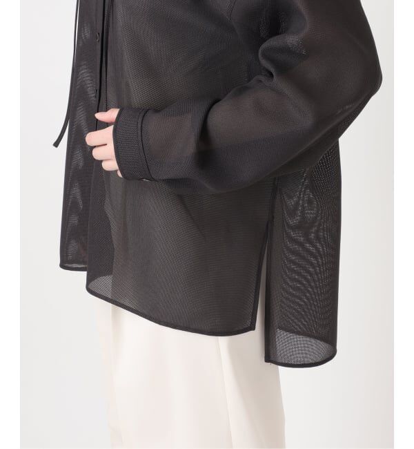 NOBLE「《予約》ブリーズメッシュフードシャツ」|シャツ・ブラウス|