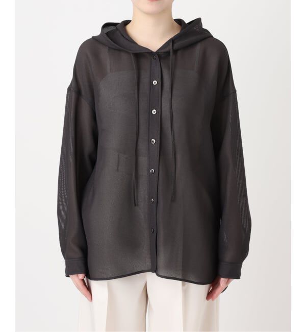 NOBLE「《予約》ブリーズメッシュフードシャツ」|シャツ・ブラウス|