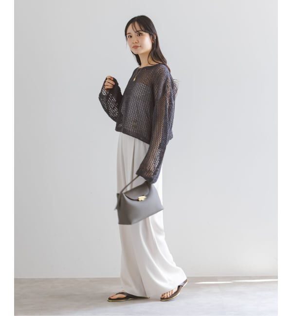 NOBLE「《予約》メッシュショートプルオーバー」|ニット・セーター|