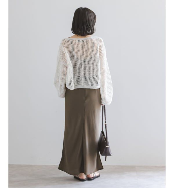 NOBLE「《予約》メッシュショートプルオーバー」|ニット・セーター|