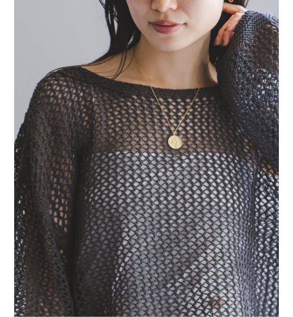 NOBLE「《予約》メッシュショートプルオーバー」|ニット・セーター|