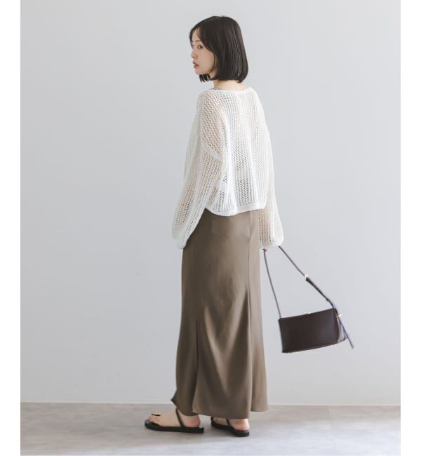 NOBLE「《予約》メッシュショートプルオーバー」|ニット・セーター|