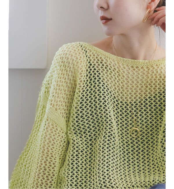 NOBLE「《予約》メッシュショートプルオーバー」|ニット・セーター|
