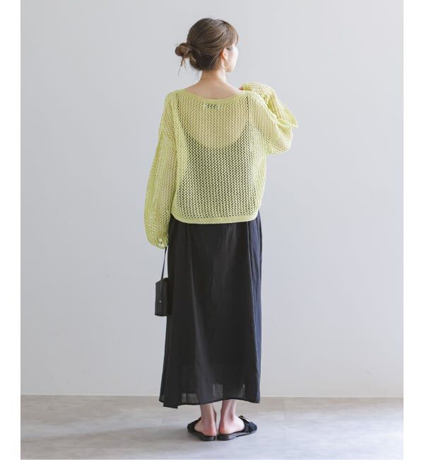 NOBLE「《予約》メッシュショートプルオーバー」|ニット・セーター|
