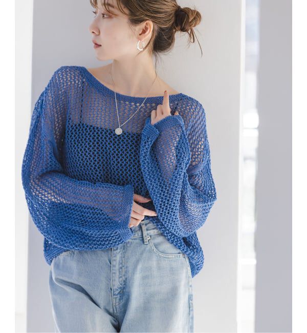 NOBLE「《予約》メッシュショートプルオーバー」|ニット・セーター|
