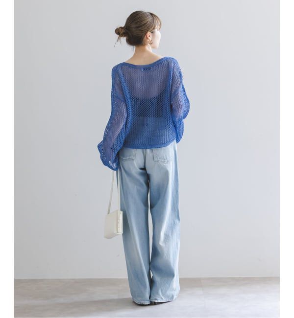 NOBLE「《予約》メッシュショートプルオーバー」|ニット・セーター|