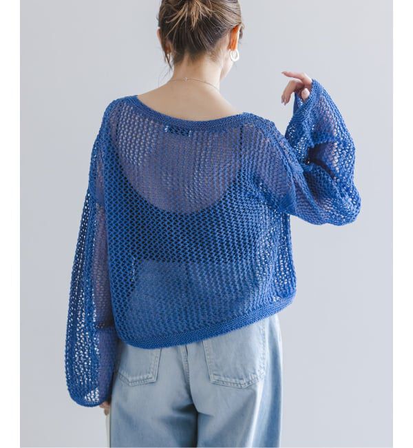 NOBLE「《予約》メッシュショートプルオーバー」|ニット・セーター|