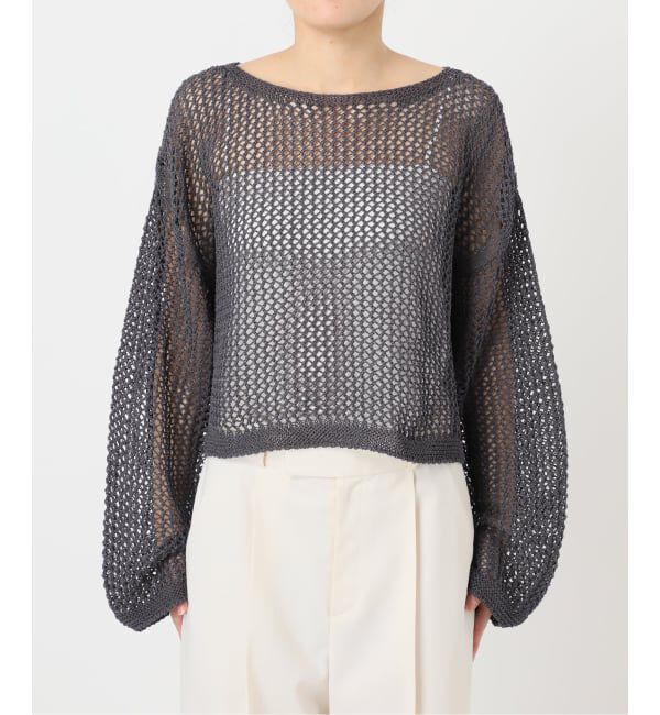 NOBLE「《予約》メッシュショートプルオーバー」|ニット・セーター|